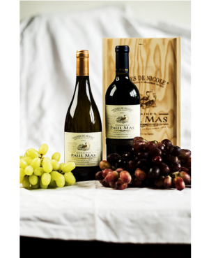 Paul Mas Vignes de Nicole 2fl. houten kist